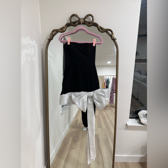 Anthropologie Hutch Strapless Oversized Draped Bow Mini Dress - Picture 4 of 8